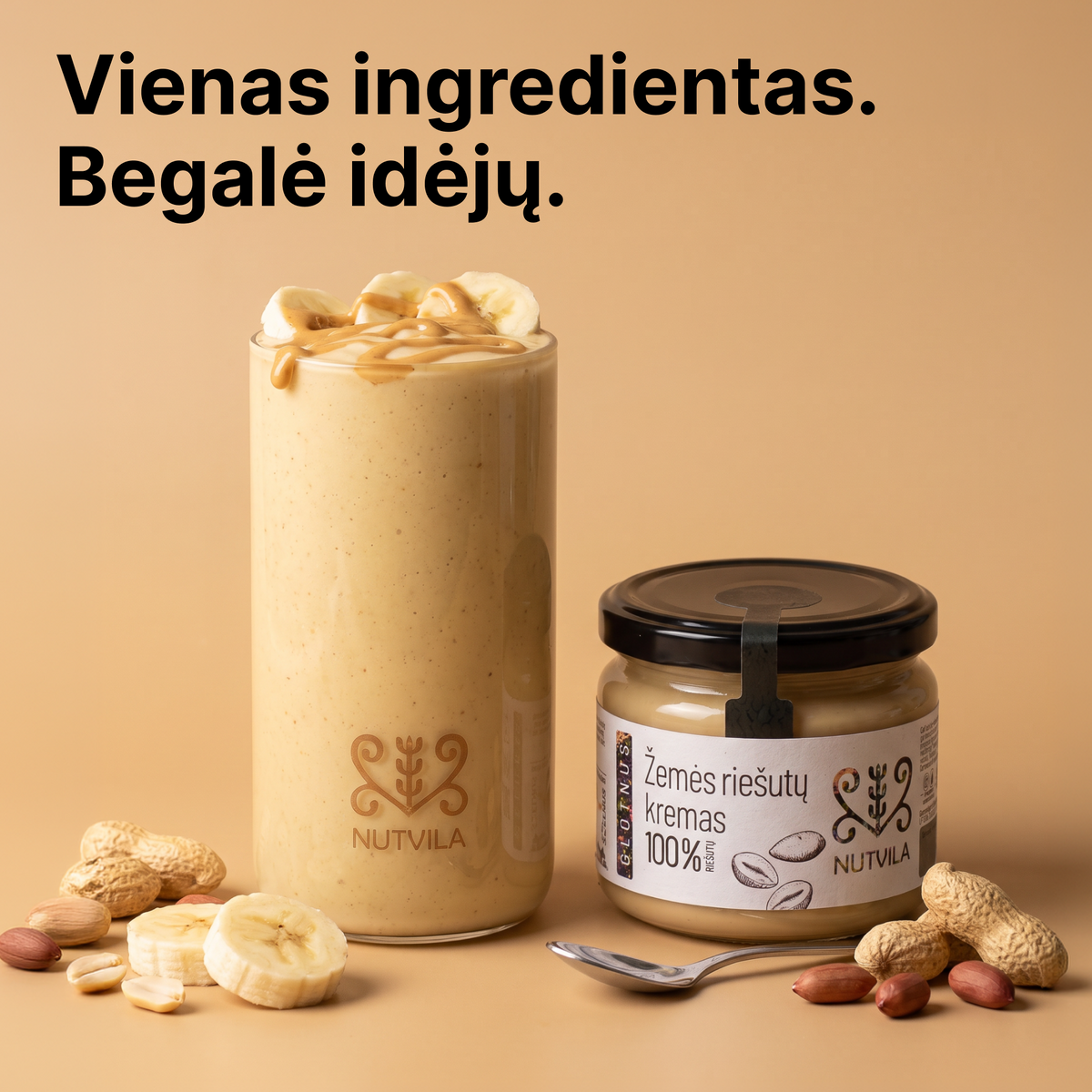 Glotnus žemės riešutų kremas