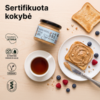 Traškus anakardžių ir migdolų riešutų kremas