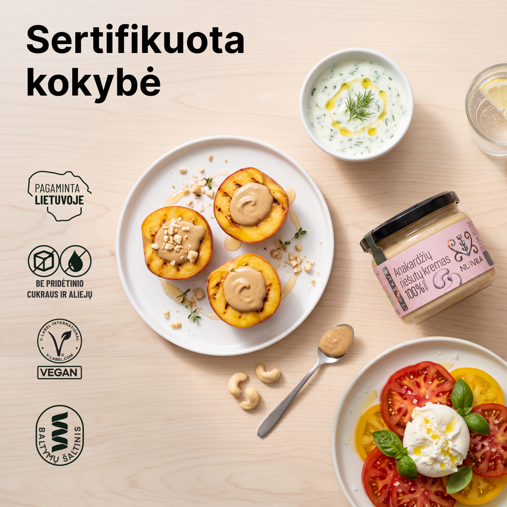 Traškus anakardžių riešutų kremas
