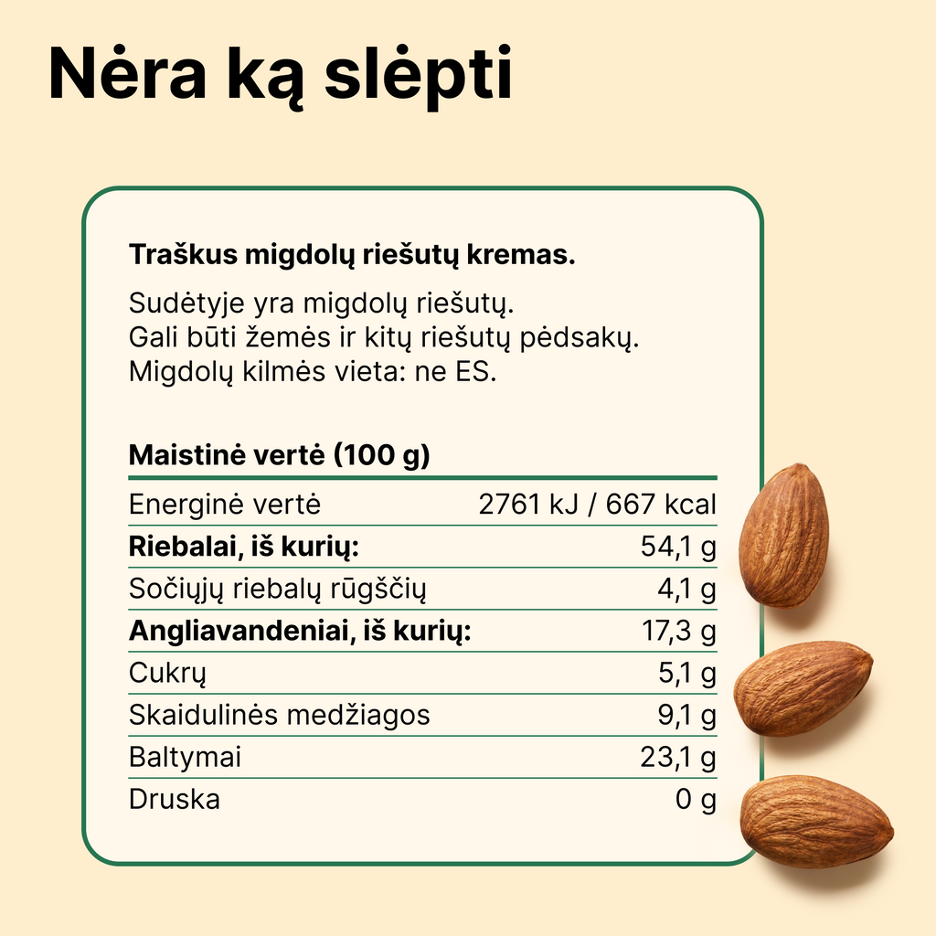Crunchy Almond Cream